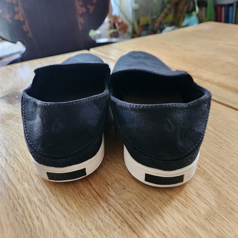 OluKai Womens Pehuea Pa'i Slip On Shoes Black Camo Print Comfort Casual Size 9.5 - Picture 6 of 10